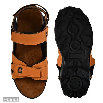 Stylish Synthetic Leather Solid Comfort Sandals For Men-thumb0