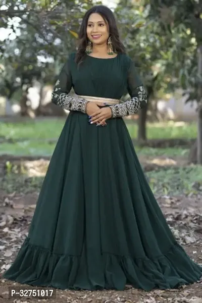 Blend Stitched Anarkali Gown-thumb0