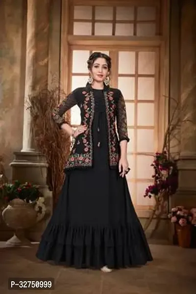 Blend Stitched Anarkali Gown-thumb0