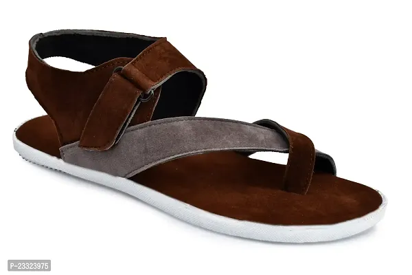 Buy Stylish Brown Suede Sandals For Men Online In India At