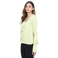 MAYA COLLECTIONS Trendy Women's Rayon Bishop Sleeve Shirt Style Top-thumb2