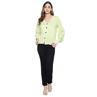 MAYA COLLECTIONS Trendy Women's Rayon Bishop Sleeve Shirt Style Top-thumb4