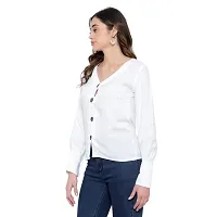 MAYA COLLECTIONS Trendy Women's Rayon Bishop Sleeve Shirt Style Top-thumb2