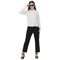 Classic Polyester Solid Shirt for Women-thumb3