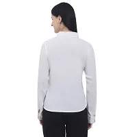 Classic Polyester Solid Shirt for Women-thumb4