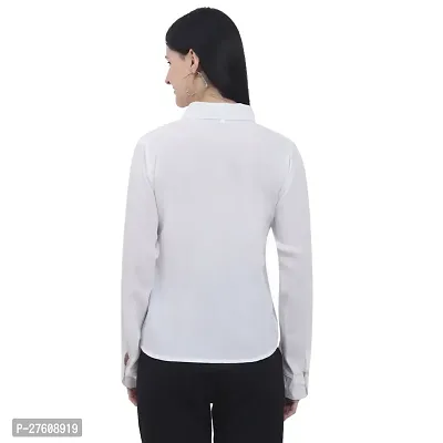 Classic Polyester Solid Shirt for Women-thumb5