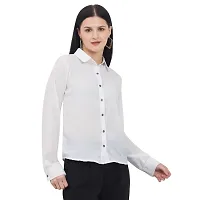 Classic Polyester Solid Shirt for Women-thumb2