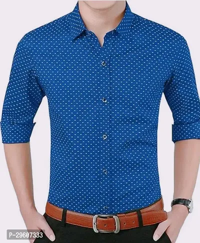 Trendy Cotton Blend Long Sleeves Casual Shirts For Men