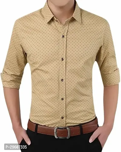 Trendy Cotton Blend Long Sleeves Casual Shirts For Men-thumb0