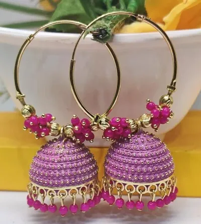 Beautiful Brass Jhumkas Earrings For Women