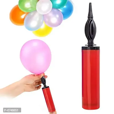 Balloon Manual Hand Pump For Latex Foil, Helium Air Animal Rubber BaloonAirpumpBalloons Pumper (Multicolor)-thumb0