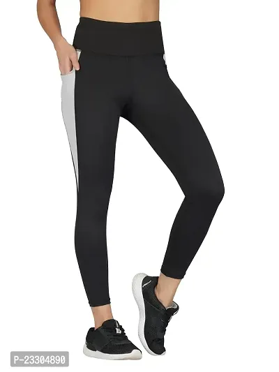 Buy Imperative Women Quick Dry Gym Yoga Workout Sports Tights with Pocket, Outdoor Running Slim Fit Leggings for Women