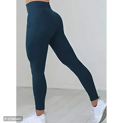 Women High Rise Stretchable Ankle Length Slim Fit Yoga TightsYoga