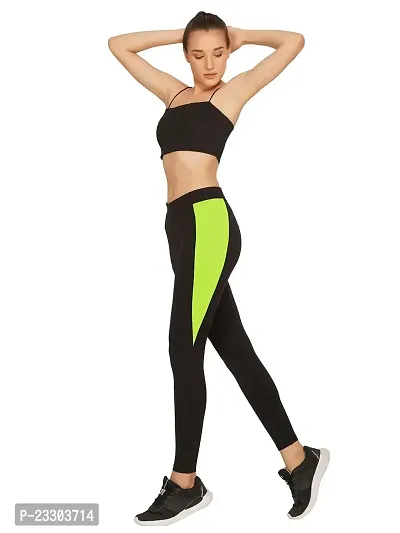 P&R Gym wear Leggings Ankle Length Free Size Workout Trousers | Stretchable  Striped Jeggings | Yoga