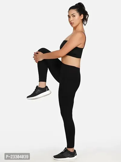 Active Wear Black Tights for Women URKNIT