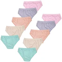 Women's Cotton Solid Panties - Pack of 10-thumb1