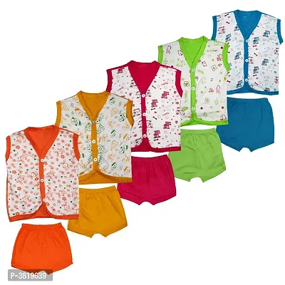 Kids Unisex Cotton Clothing Set Pack of 5