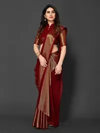 Chiffon saree with golden zari and running blouse-thumb3