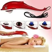Dolphin USB chargeable dolphin body Massager Big Size Dolphin Fish Handheld Massager Machine with Vibration, Magnetic, Far Infrared Therapy to Aid in Pain and Stress Relief For Men and Women big size-thumb1