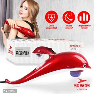 Dolphin USB chargeable dolphin body Massager Big Size Dolphin Fish Handheld Massager Machine with Vibration, Magnetic, Far Infrared Therapy to Aid in Pain and Stress Relief For Men and Women big size-thumb3