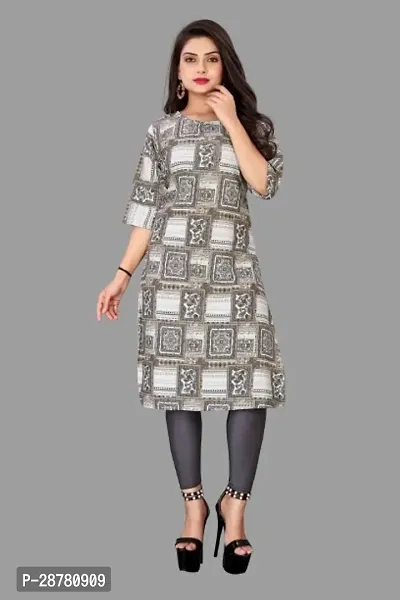 Stylish Multicoloured Crepe Kurta For Women