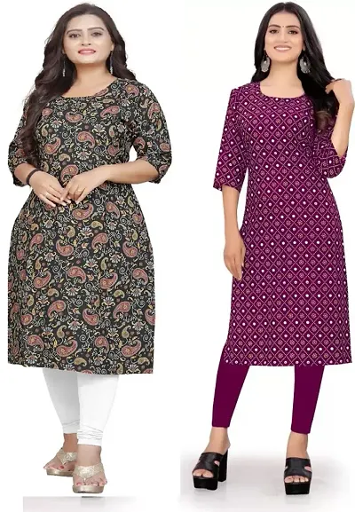 Stylish Crepe Kurtis