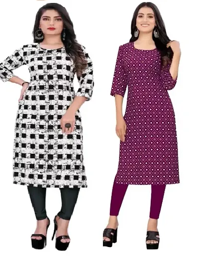 Stylish Crepe Kurtis