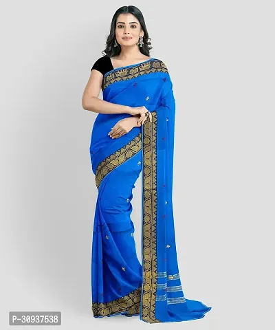 Stylish Cotton Multicoloured Printed Saree without Blouse piece