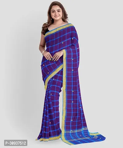 Stylish Cotton Multicoloured Printed Saree without Blouse piece-thumb0