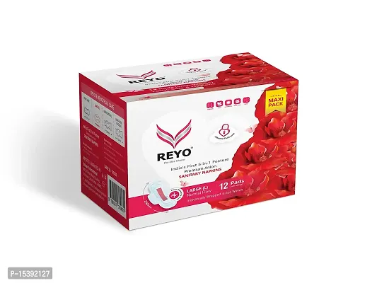 Reyo anion sanitary napkins - Maxi(240mm) - 12 Pieces/Pack - Pack of 03-thumb2