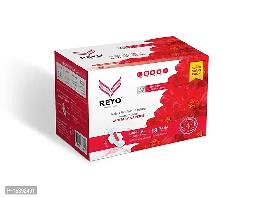 Reyo anion sanitary napkins - Super Maxi 240mm(Pack of 01) and Super Maxi 330mm(Pack of 01)-thumb2