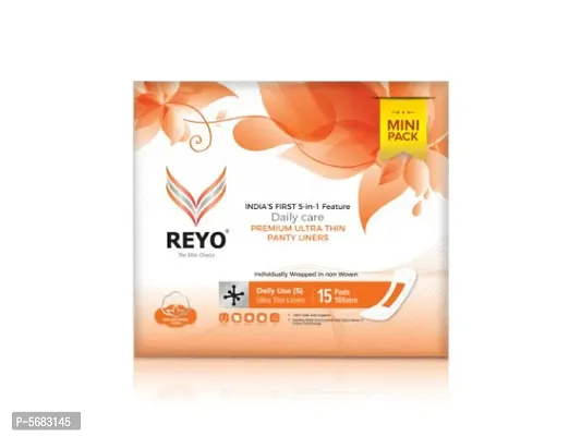 Reyo Anion  Panty Liners  Small Sanitary Napkin (Saver-155mm (15Pads)_S-Size)-thumb0