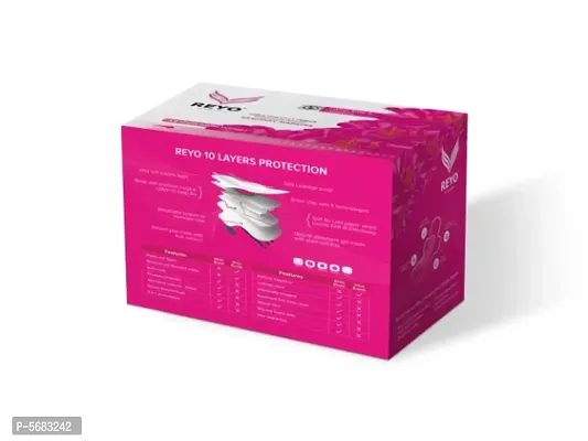 Reyo Anion Sanitary Napkin (SuperSaver-330mm(12Pads)_XXL-Size) For Stress Free Periods-thumb3
