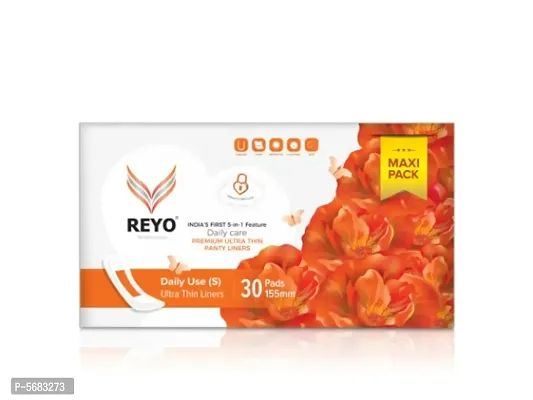 Reyo Anion Panty Liners  Small Sanitary Napkin (SuperSaver-155mm(30Pads)_S-Size)