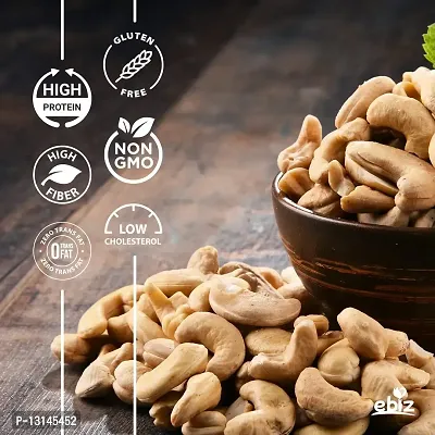 EBIZ Mix Dry Fruits Nuts Combo Pack of Kaju/Badam 100g California Cashew & Almonds Nuts | Kaju 100 gms Each | Total (200g)-thumb3