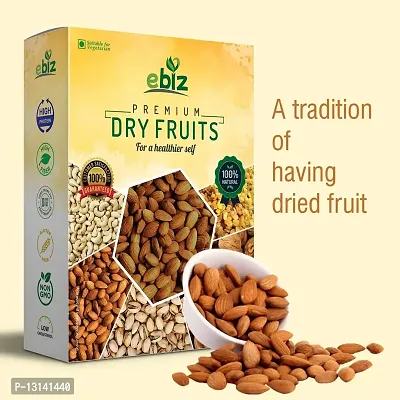 EBIZ Mix Dry Fruits Nuts Combo Pack of Kaju/Badam 200g California Cashew & Almonds Nuts | Kaju 200 gms Each | Total (400g)-thumb3
