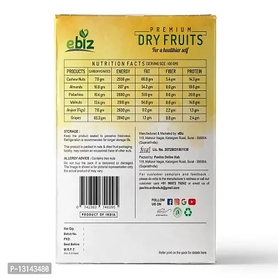 eBiz Dry Fruits Nuts Cashews (Kaju) Cashews (2 x 200g)-thumb2