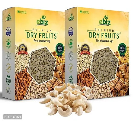 EBiz Mix Nuts Dry Fruits Combo Pack of (400g) Cashews | 100% Natural Whole Combo Pack (Kaju) Cashews (400g) | Nutritious & Delicious | Dry Fruit Pack with High Protein & Fiber (2 x 200 g)-thumb0