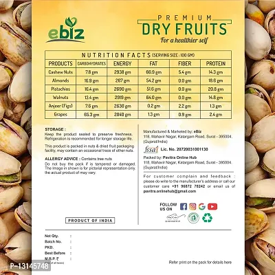 eBiz California Salted Pista Nut Pistachios Healthy Dry Fruits (200 G)-thumb2