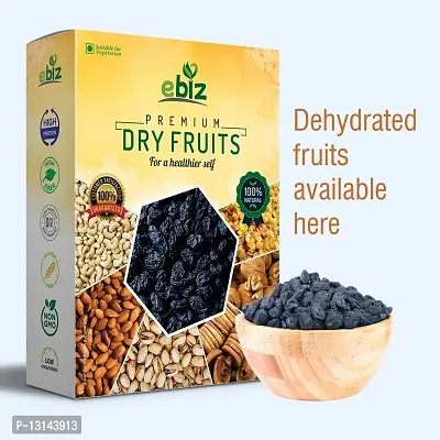 eBiz Premium Afghani Fresh Seedless Black Raisins Raisins | Dry Grapes Kali Kismish | Healthy Routine Diet Kaali Dakh (500g)-thumb3