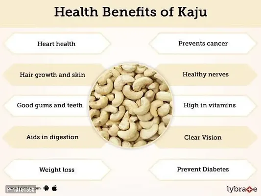 eBiz High quality and high protein healthy and natural crunchy cashews nut kaju  (100 g)-thumb3