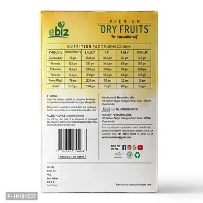 eBiz High quality and high protein healthy and natural crunchy cashews nut kaju  (200 g)-thumb2