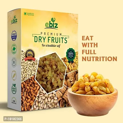 eBiz Premium Afghani Fresh Seedless Raisins kismis| Dry Grapes Kismish | Healthy Routine Diet (200g)-thumb0