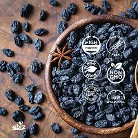 eBiz Premium Afghani Fresh Seedless Black Raisins Raisins | Dry Grapes Kali Kismish 200g-thumb2
