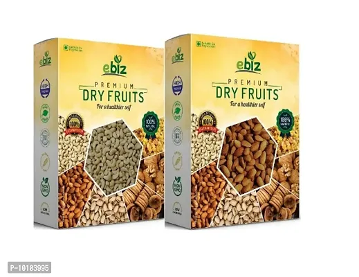 eBiz Premium Mix DryFruits Combo Pack(Cashews|Kaju 100g, Alm
