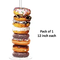 Porpoise Donut Stand 12 inch, Acrylic Clear Donut Display Holder for Party Supplies/Birthday/Anniversary/Christmas (1)-thumb2