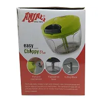 Anjali Easy Mini Vegetable Chopper  Cutter with 3 in 1 Blade, Grey, 1 Piece-thumb3