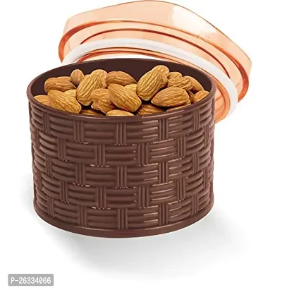 Porpoise Dry Fruit Serving Tray Box Set with Lid, 4 Piece, 500 ml each (Ks-4-Brown)-thumb5