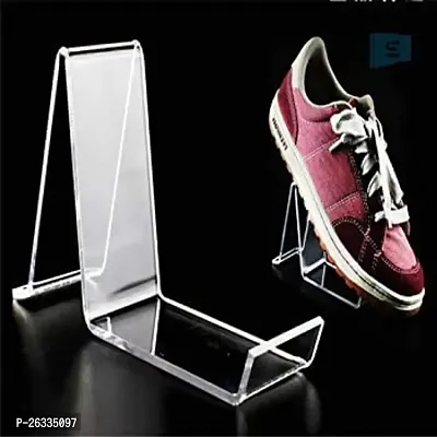 Porpoise Acrylic 6 Piece Shoe Stand/Mobile Display Stand for Shop-thumb0