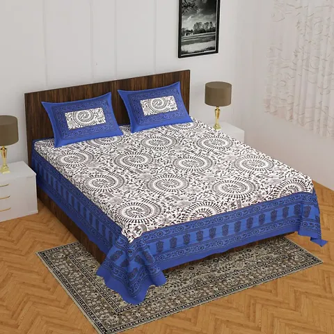 Printed Cotton Double Bedsheets